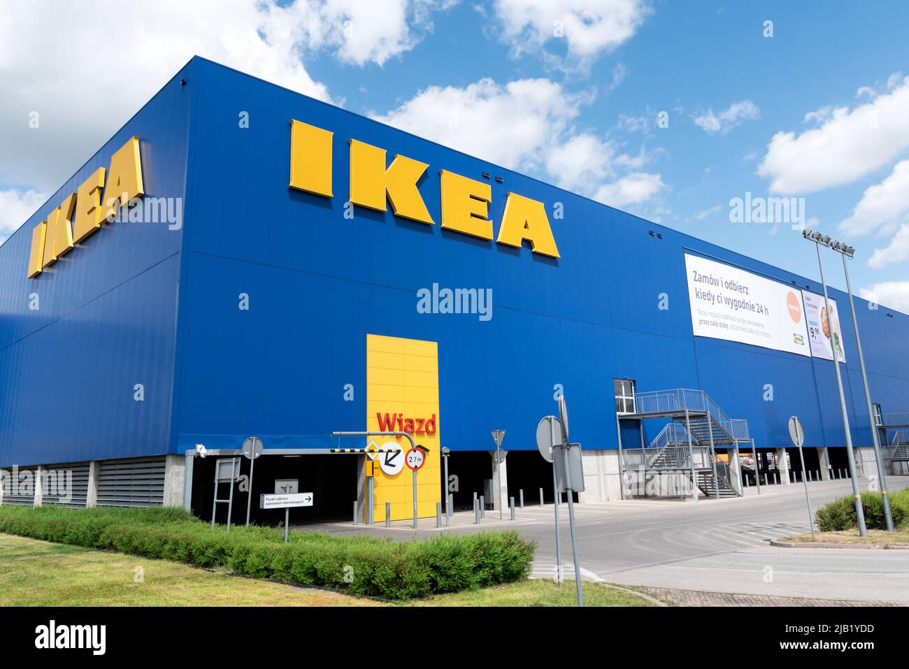 Wroclaw, Polonia - 29 DE MAYO de 2022: IKEA es el mayor minorista de muebles del mundo Foto de stock