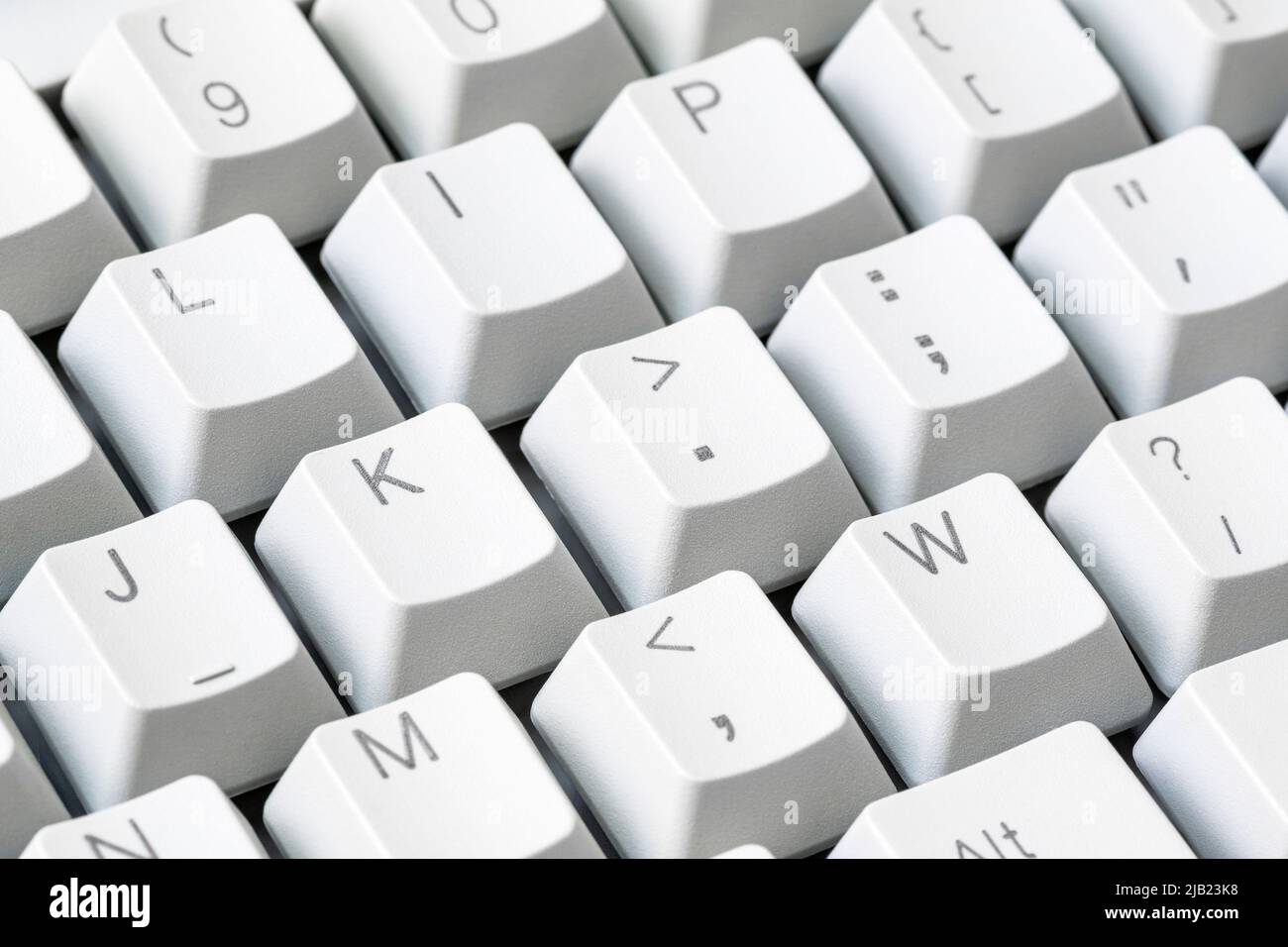 Antiguo teclado de ordenador con teclas grandes. Vista de primer plano  Fotografía de stock - Alamy