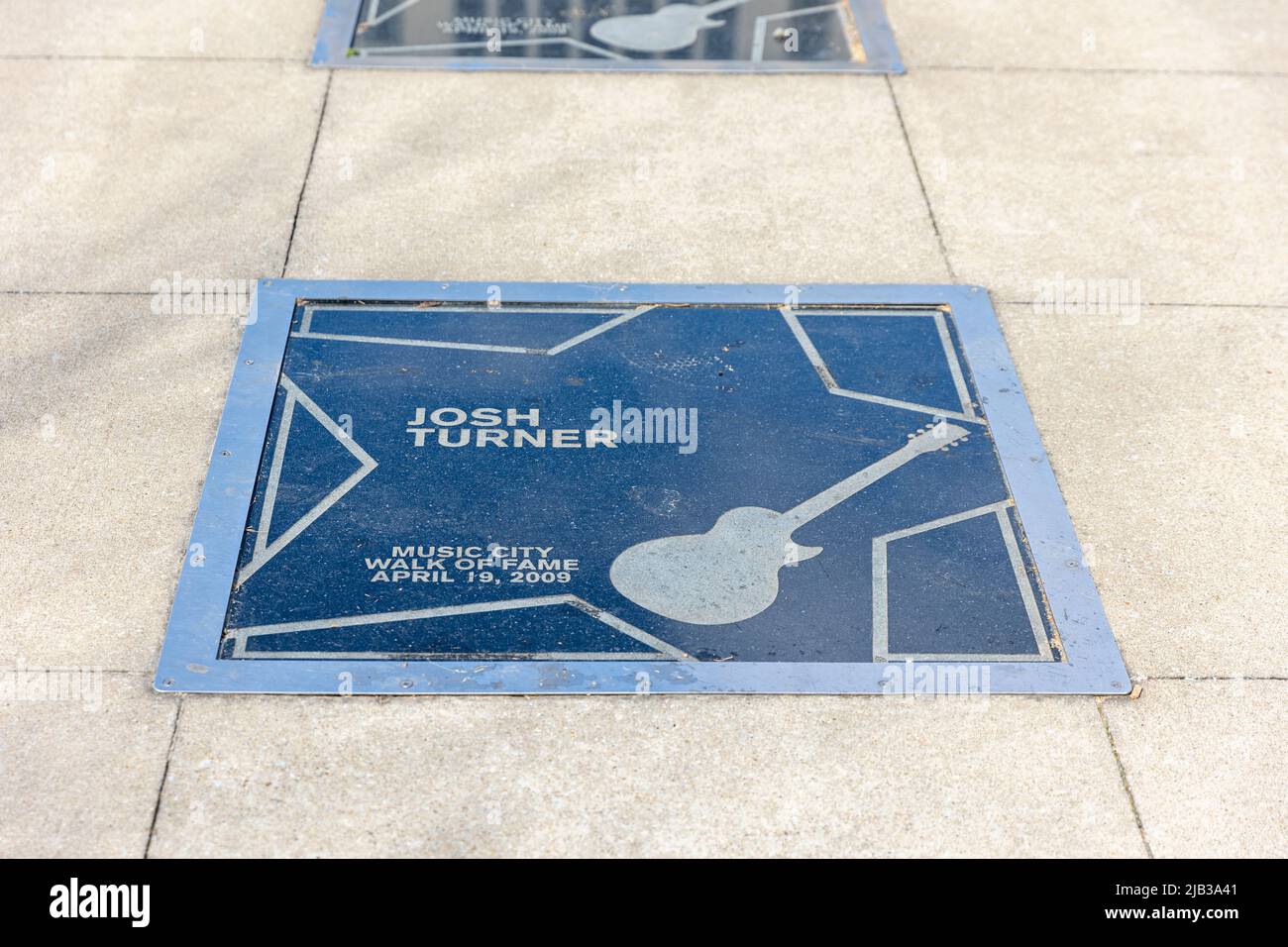 Nashville, TN - 5 de marzo de 2022: La estrella de Josh Turner en el Paseo de la Fama de la Ciudad de la Música. Foto de stock