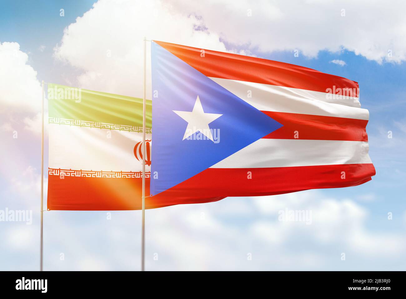 Bandera de irán puerto rico fotografías e imágenes de alta resolución -  Alamy