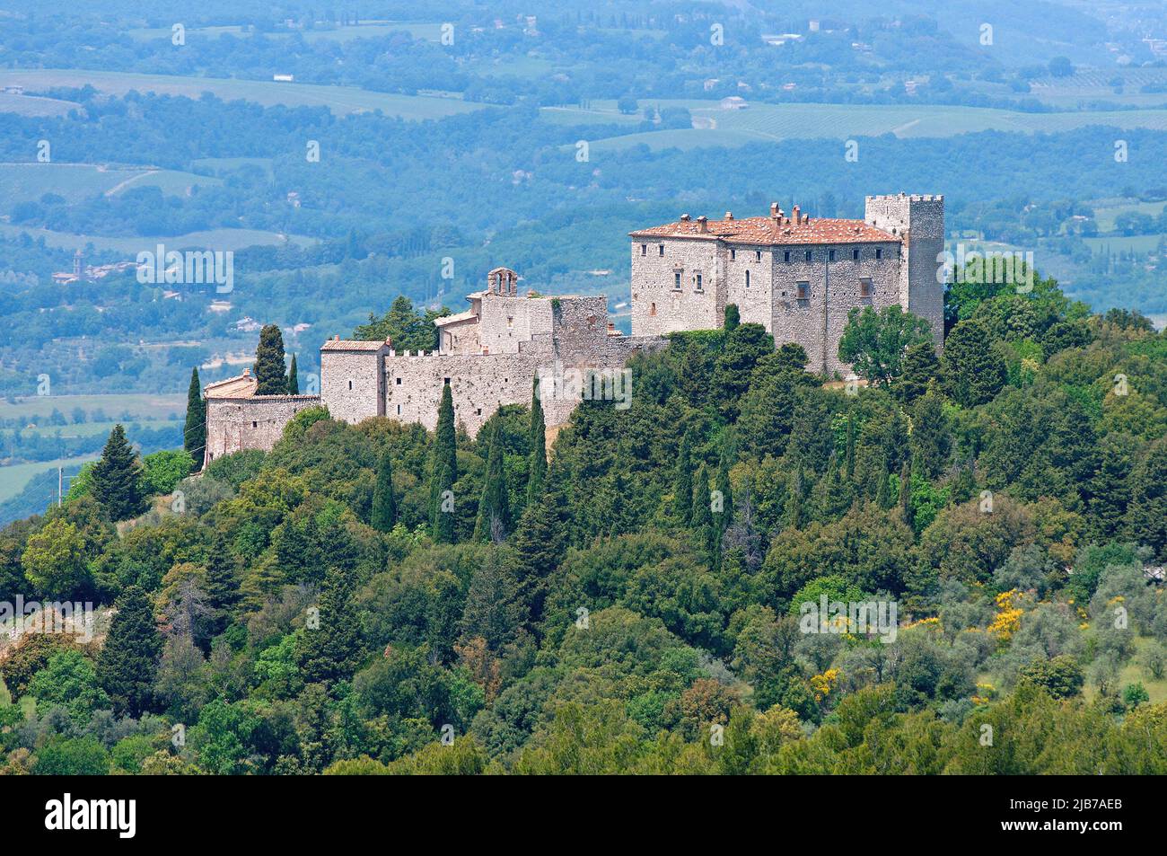 Castello del Poggio (Castillo del Knoll), Guardea, Terni, Umbría, Italia Foto de stock