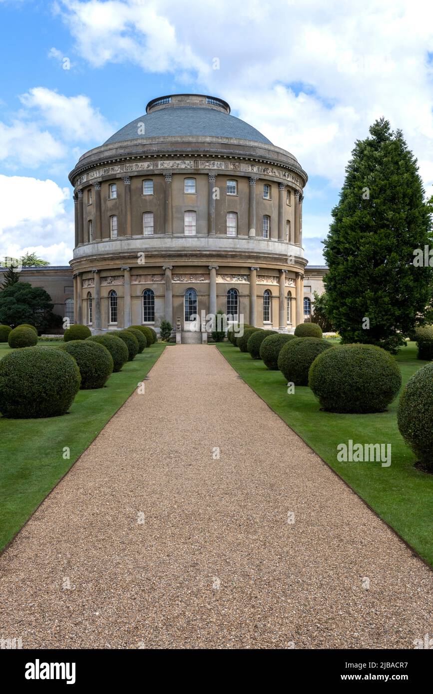 The Rotunda at Ickworth House, nr Bury St Edmunds, Suffolk, Inglaterra, Reino Unido Foto de stock