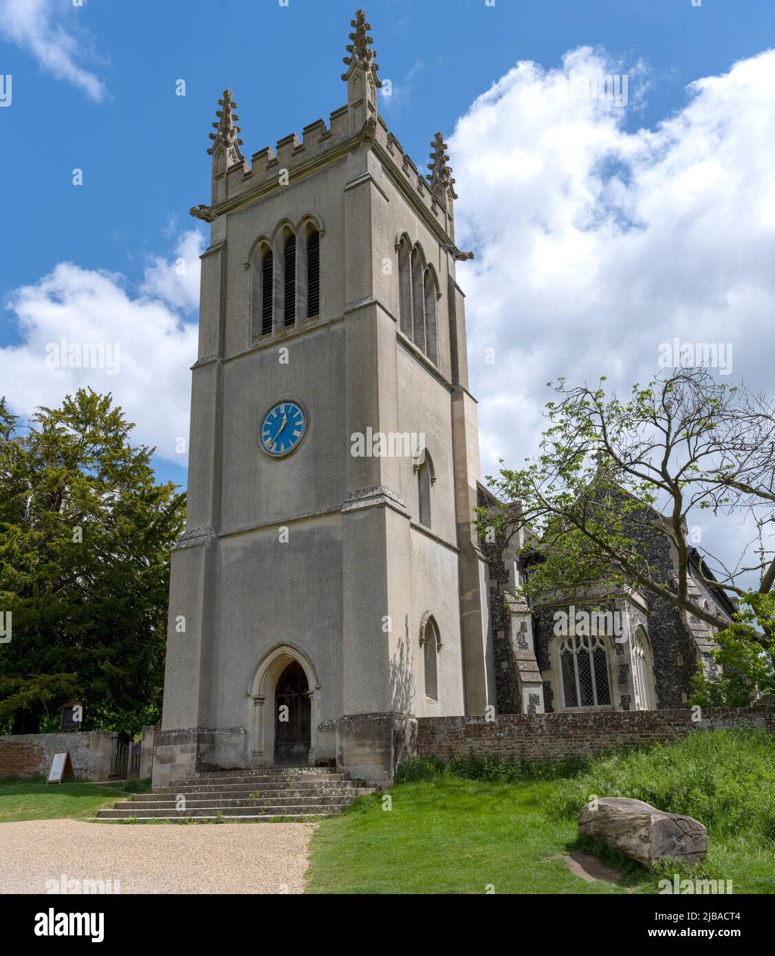 Iglesia de St Mary - Ickworth Church - Antigua iglesia parroquial en Ickworth Park, cerca de Bury St Edmunds, Suffolk, Inglaterra, Reino Unido. Foto de stock