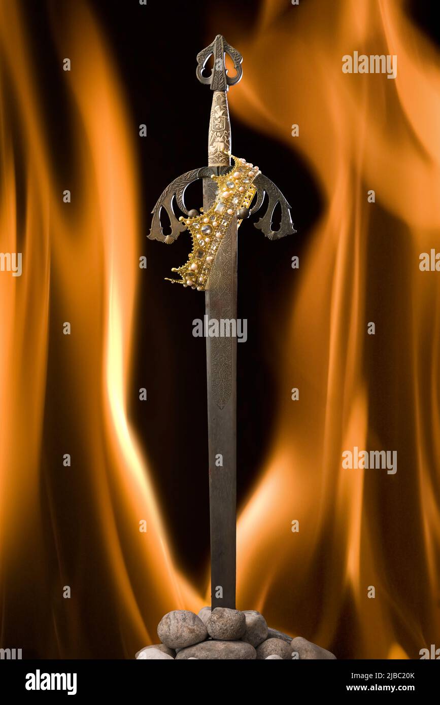 Con fuego y espada fotografías e imágenes de alta resolución - Alamy