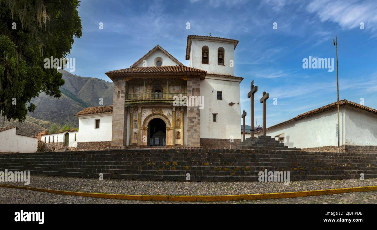 Iglesia de San Pedro Apóstol en Andahuaylillas, Perú Foto de stock