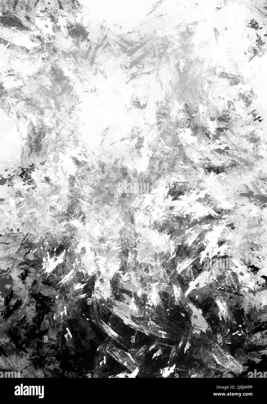 Arte abstracto con pinceladas de pintura monocroma. Pintura decorativa con  espacio de copia Fotografía de stock - Alamy