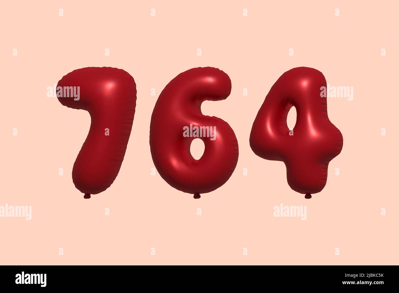Fondo ilustracion 3d.Globos rojos.Cumpleaños,celebraciones y bodas. Stock  Photo