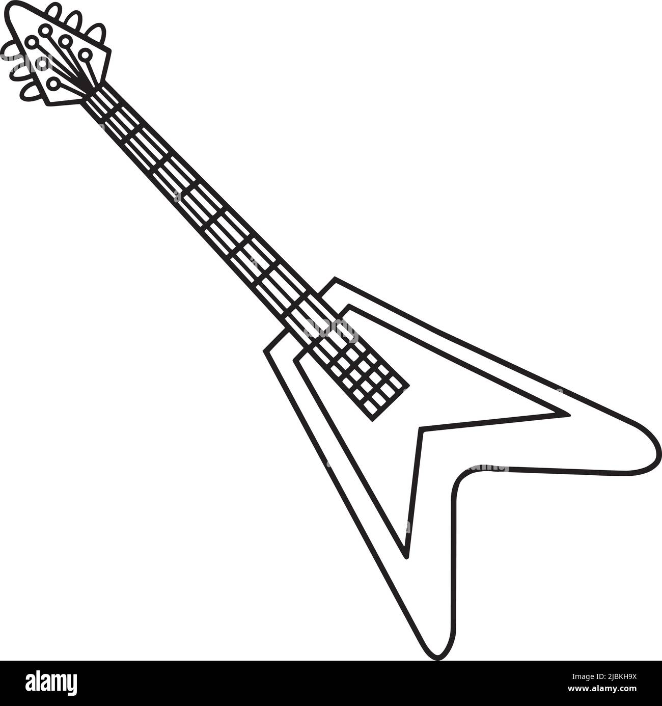Guitarra para niños Imágenes de stock en blanco y negro - Alamy
