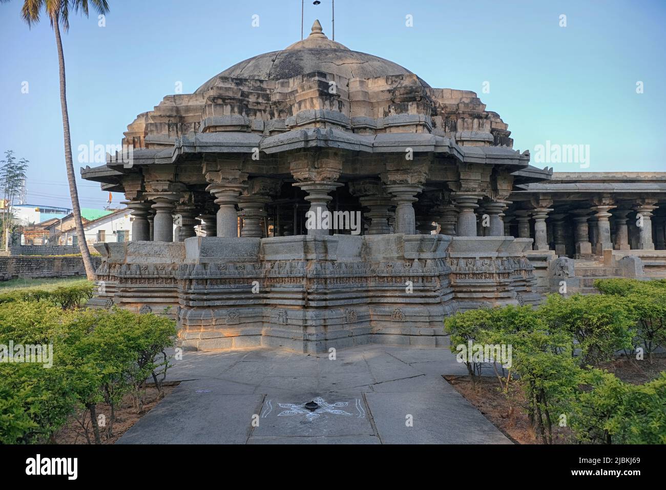Templo de Chandramouleshwara (Templo de Ishwara). , Arasikere se encuentra en el distrito de Hassan de Karnataka. Foto de stock