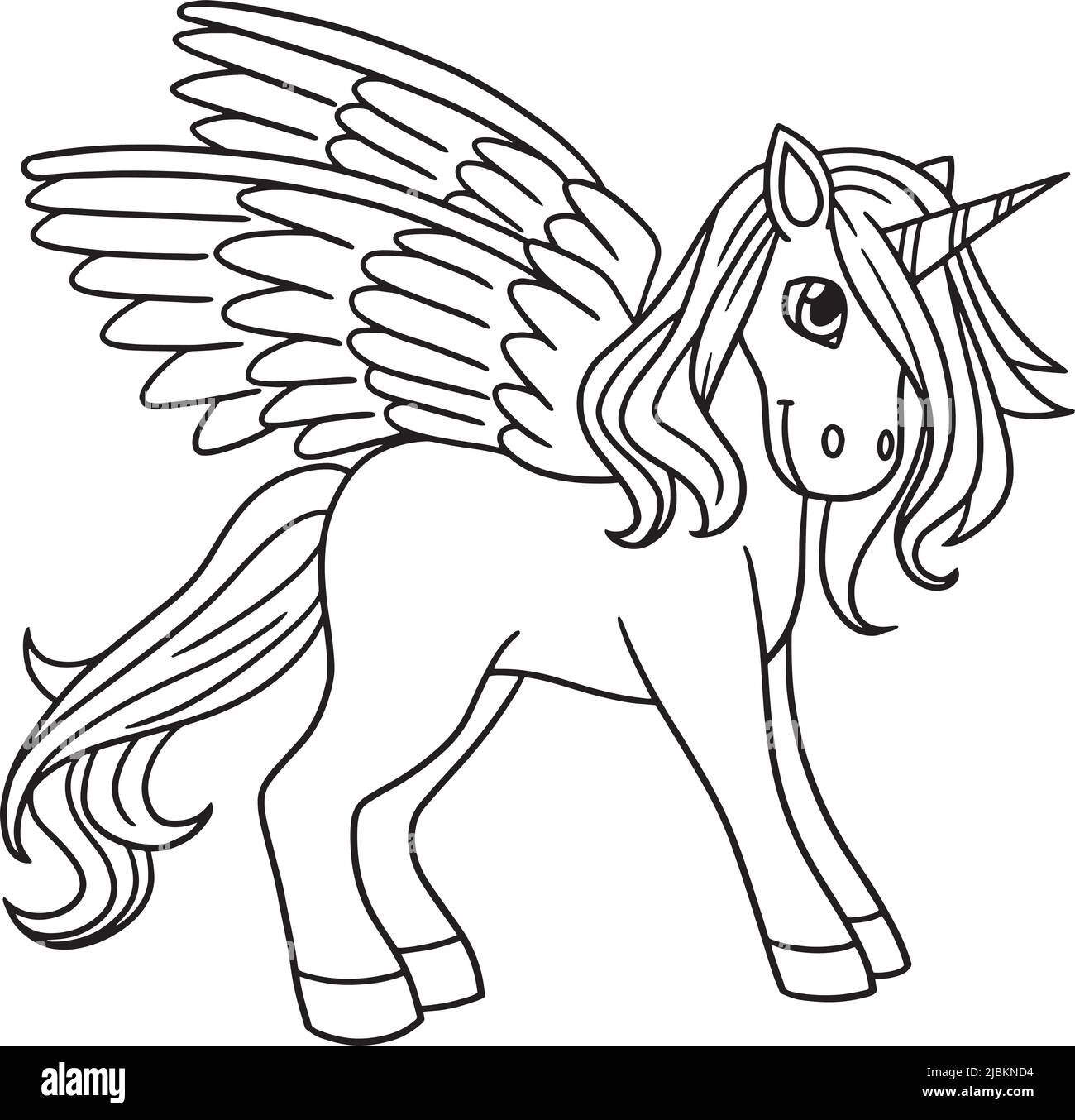 Espectador motor ruido Unicorn wings Imágenes vectoriales de stock - Alamy