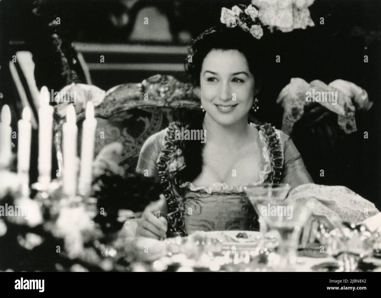 La actriz francesa Elsa Zylberstein en la película Farinelli, Italia 1994 Foto de stock