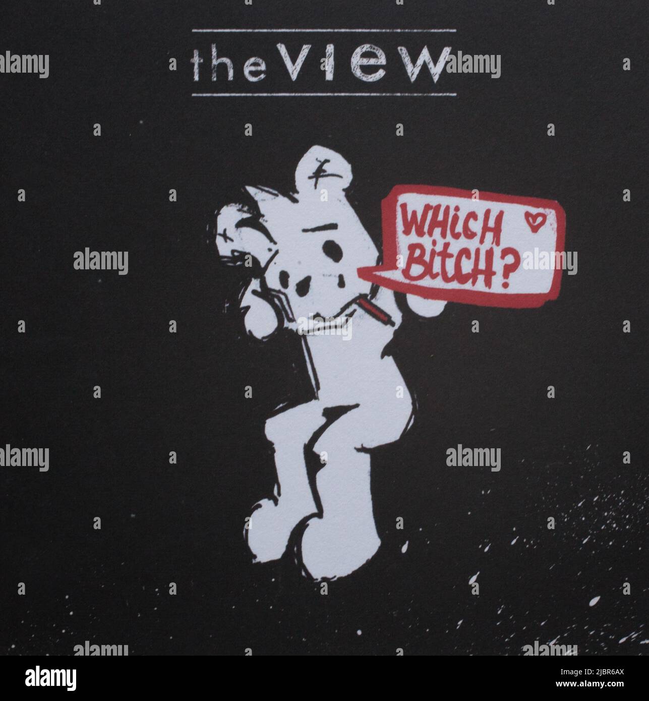 La portada del álbum del cd, que Bitch by the View Foto de stock