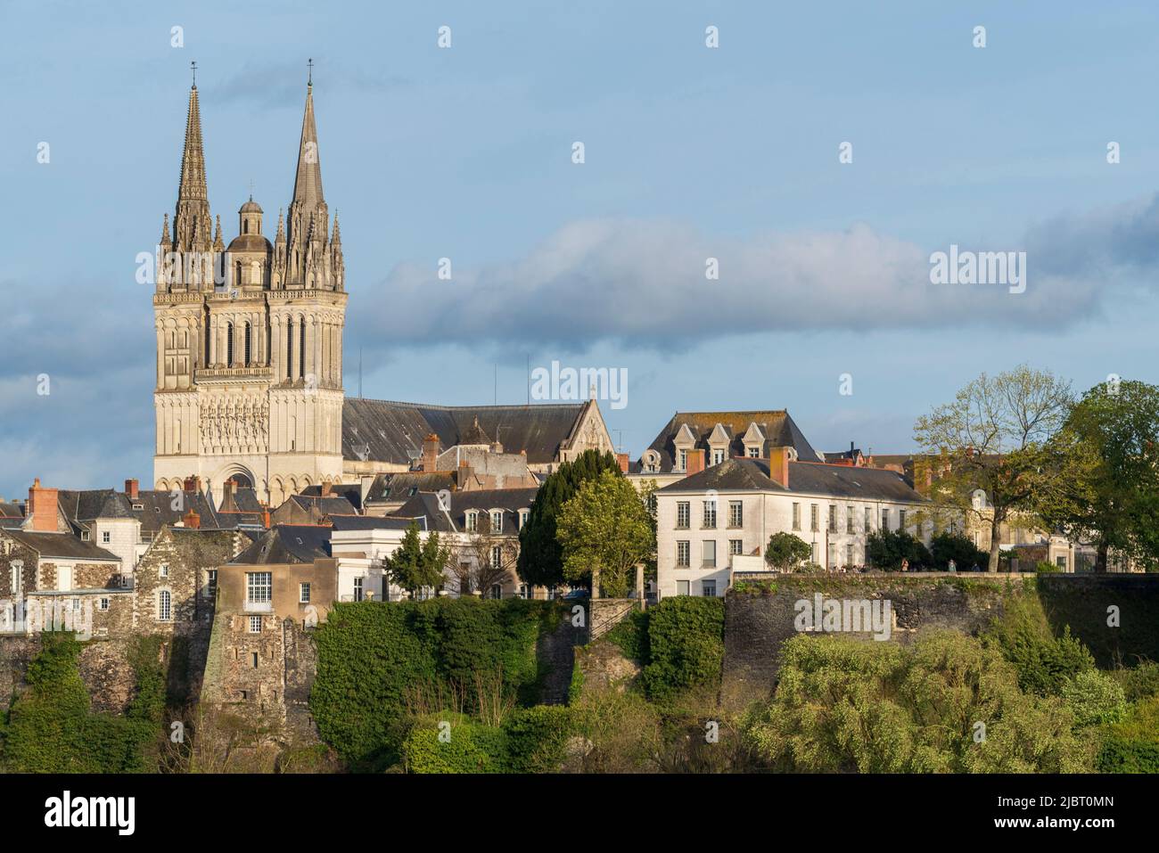 Francia, Maine et Loire, Angers, la catedral de Saint Maurice Foto de stock