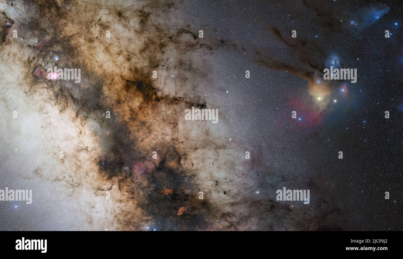 La Vía Láctea, la galaxia que incluye nuestro Sistema Solar. Elementos