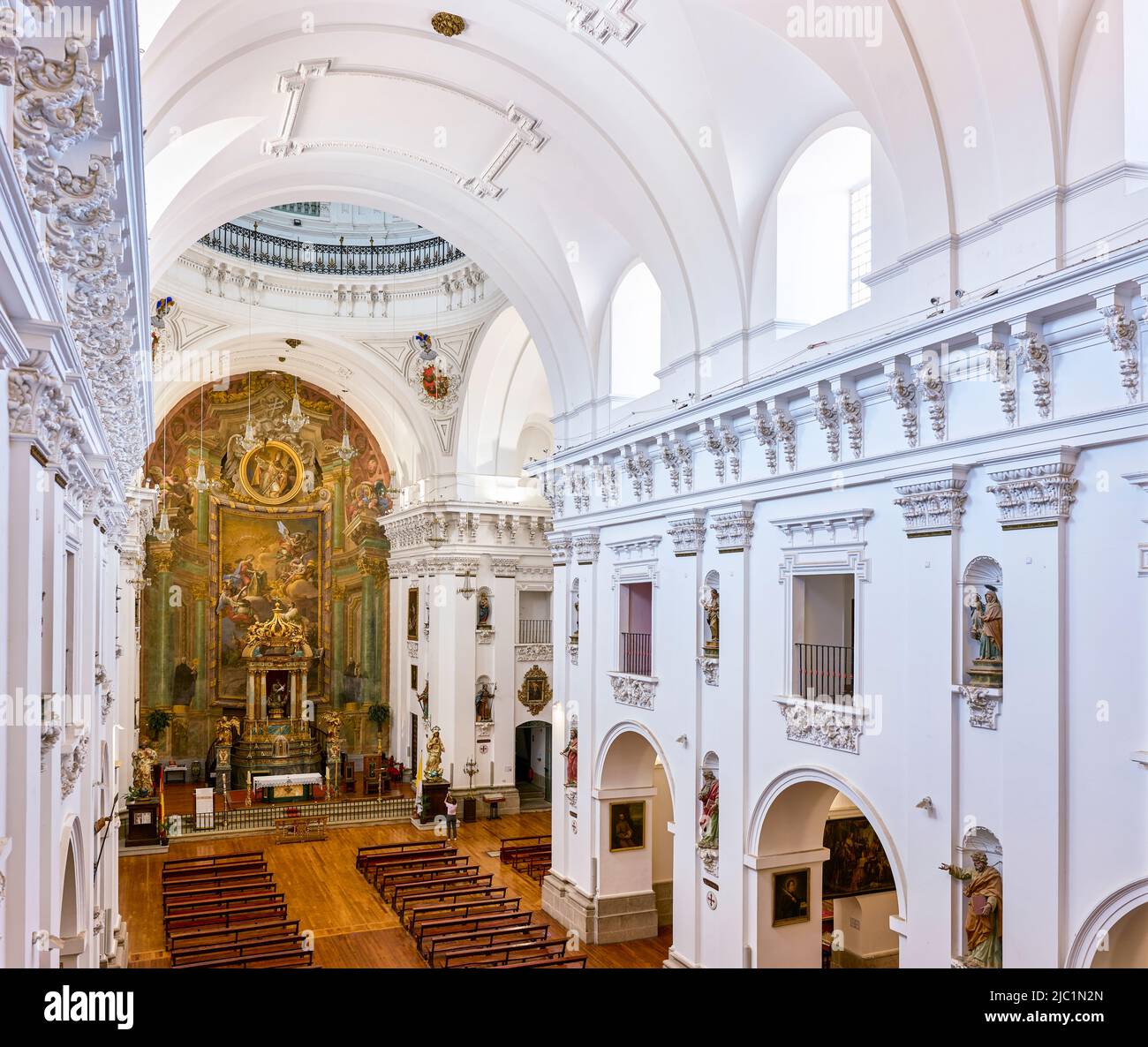 Iglesia de San Ildefonso, los jesuitas. Centro de Toledo, Castilla La Mancha, España. Foto de stock