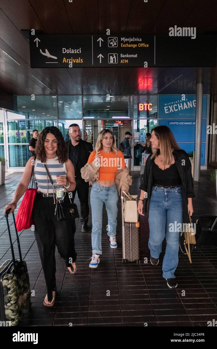 Diletta Leotta llega a Zadar, Croacia 09.06.2022., Zadar - La