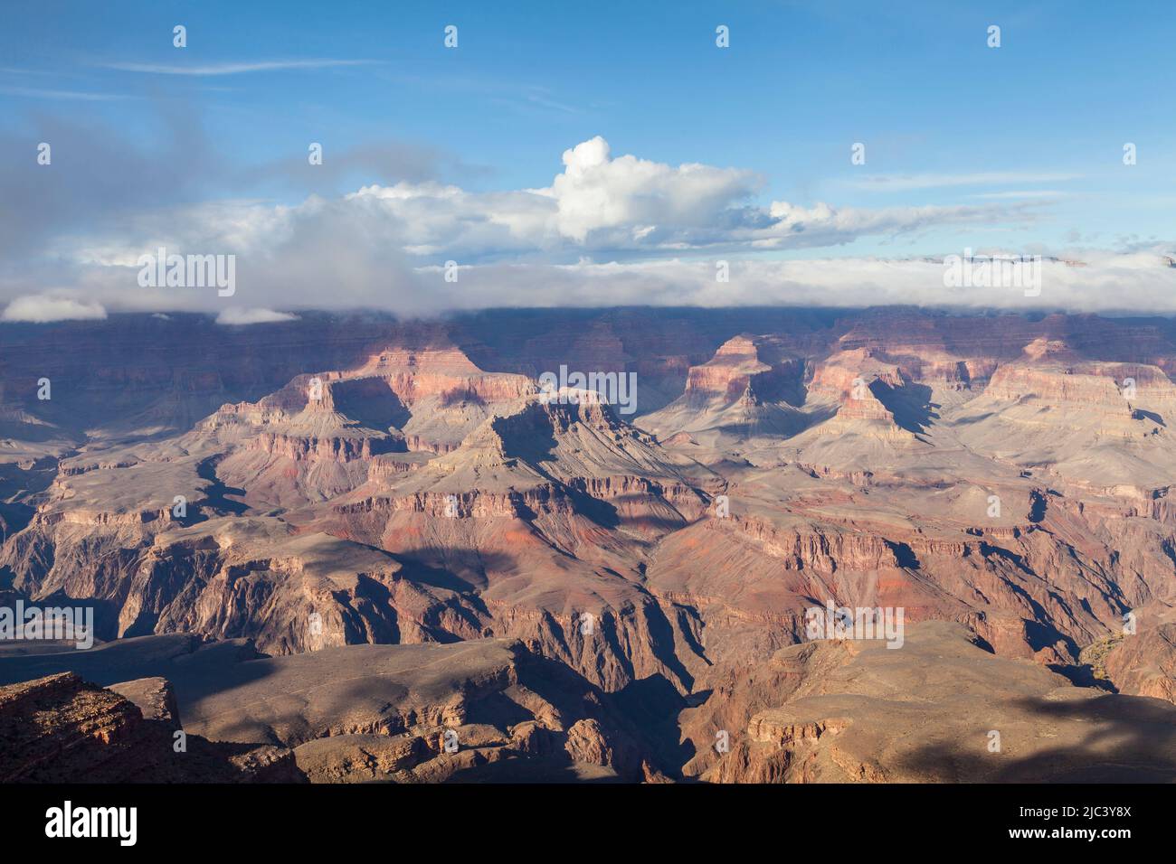 Vista desde Mather Point, South Rim, Grand Canyon, Arizona, Estados Unidos Foto de stock