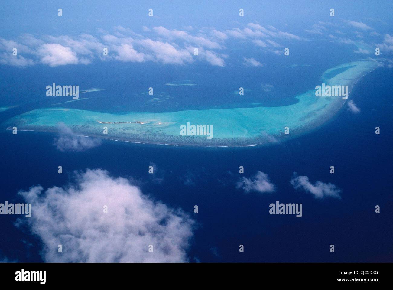 Atoll, Insel, Archipel, Malediven Indischer Ozean, Luftaufnahme, Emiratos Árabes Unidos Foto de stock
