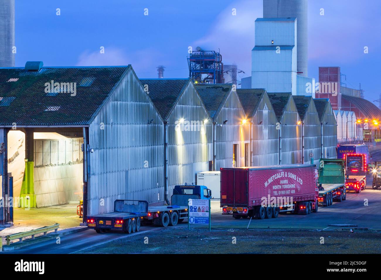 Planta de fertilizantes de CF Industries en Billingham, cerca de Middlesbrough, al noreste de Inglaterra. REINO UNIDO Foto de stock