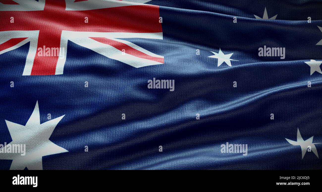 Ilustración de fondo de la bandera nacional de Australia. Símbolo del país. Foto de stock
