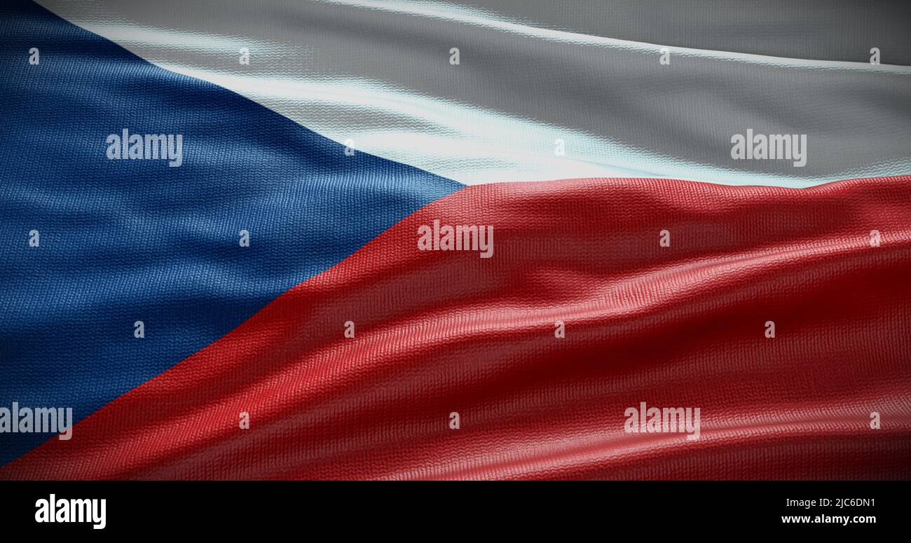 Ilustración de fondo de la bandera nacional de la República Checa. Símbolo del país. Foto de stock