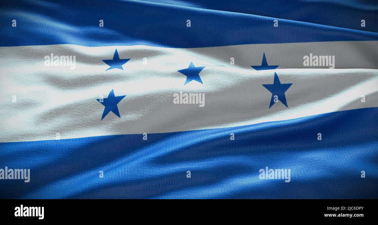 Ilustración de fondo de la bandera nacional de Honduras. Símbolo del país. Foto de stock