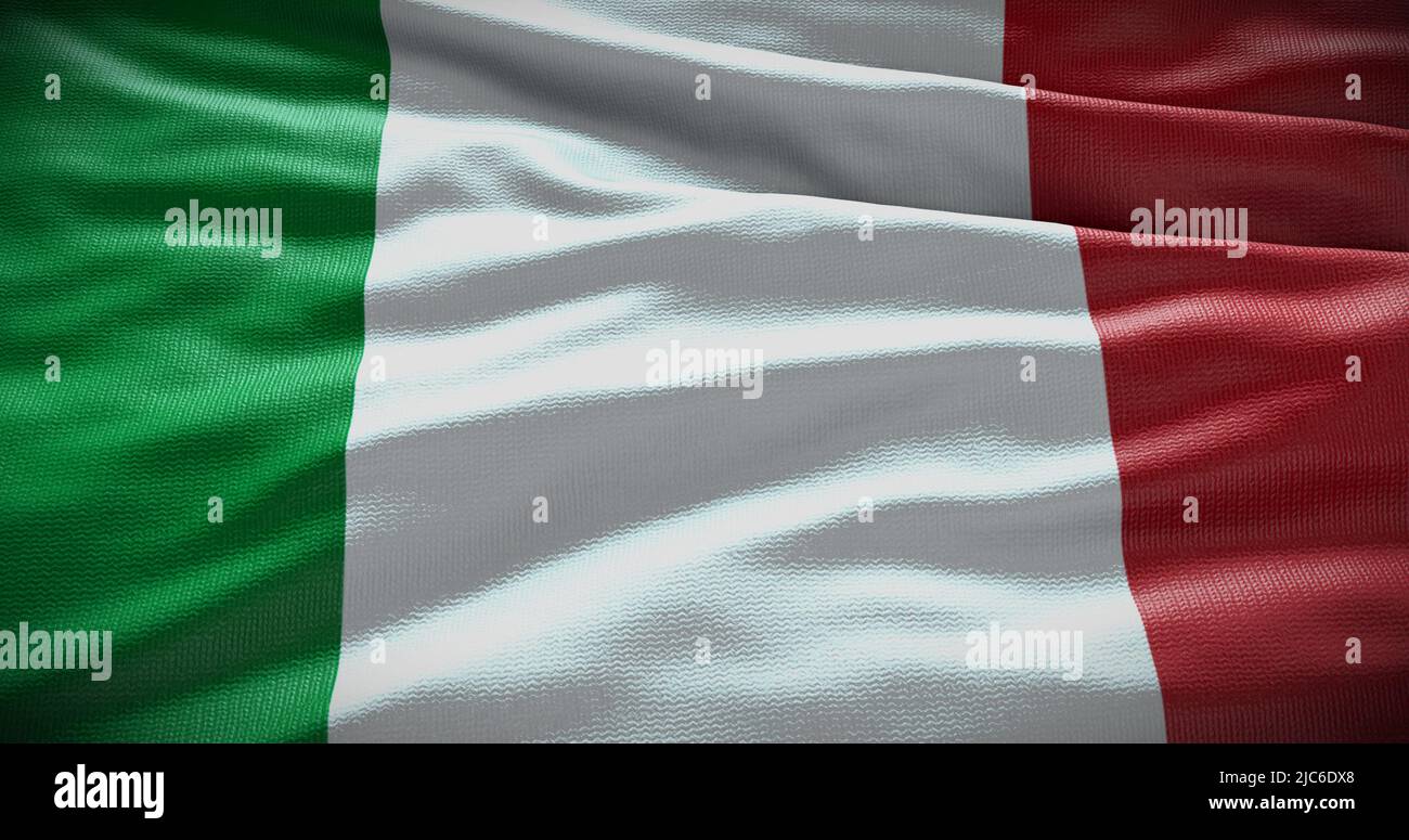 Ilustración de fondo de la bandera nacional de Italia. Símbolo del país. Foto de stock