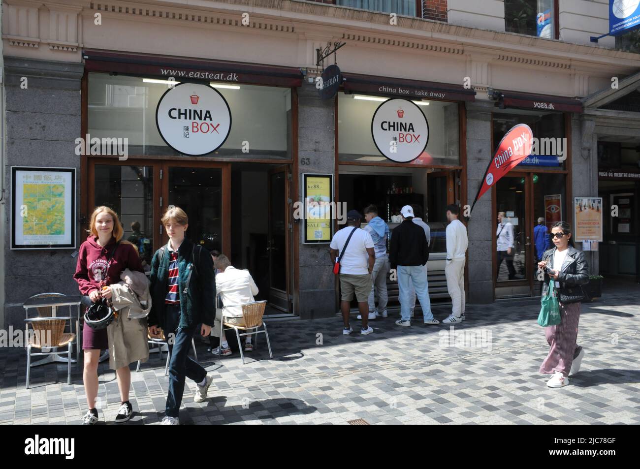 Copenhague /DINAMARCA/10 JUNIO 2022/CHINA BOX FAST FOOD RESTAURANT EN