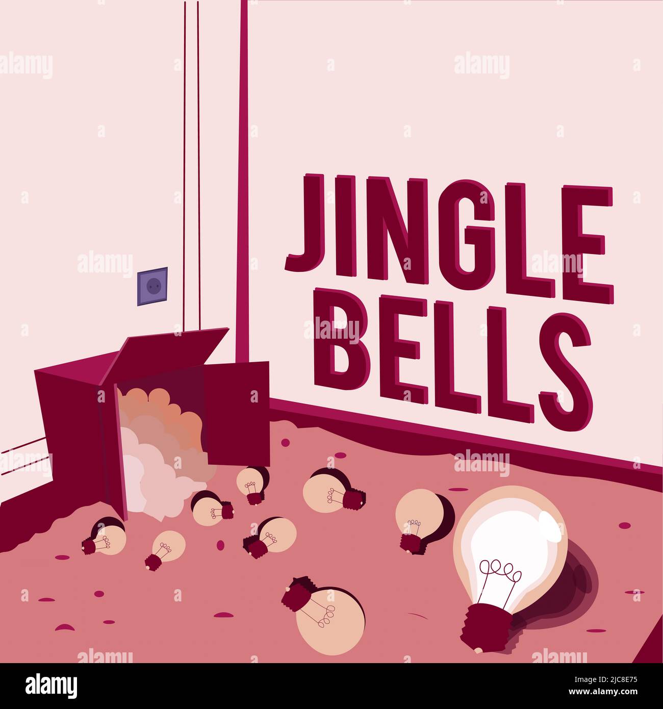Inspiración mostrando signo Jingle Bells. Concepto que significa la más