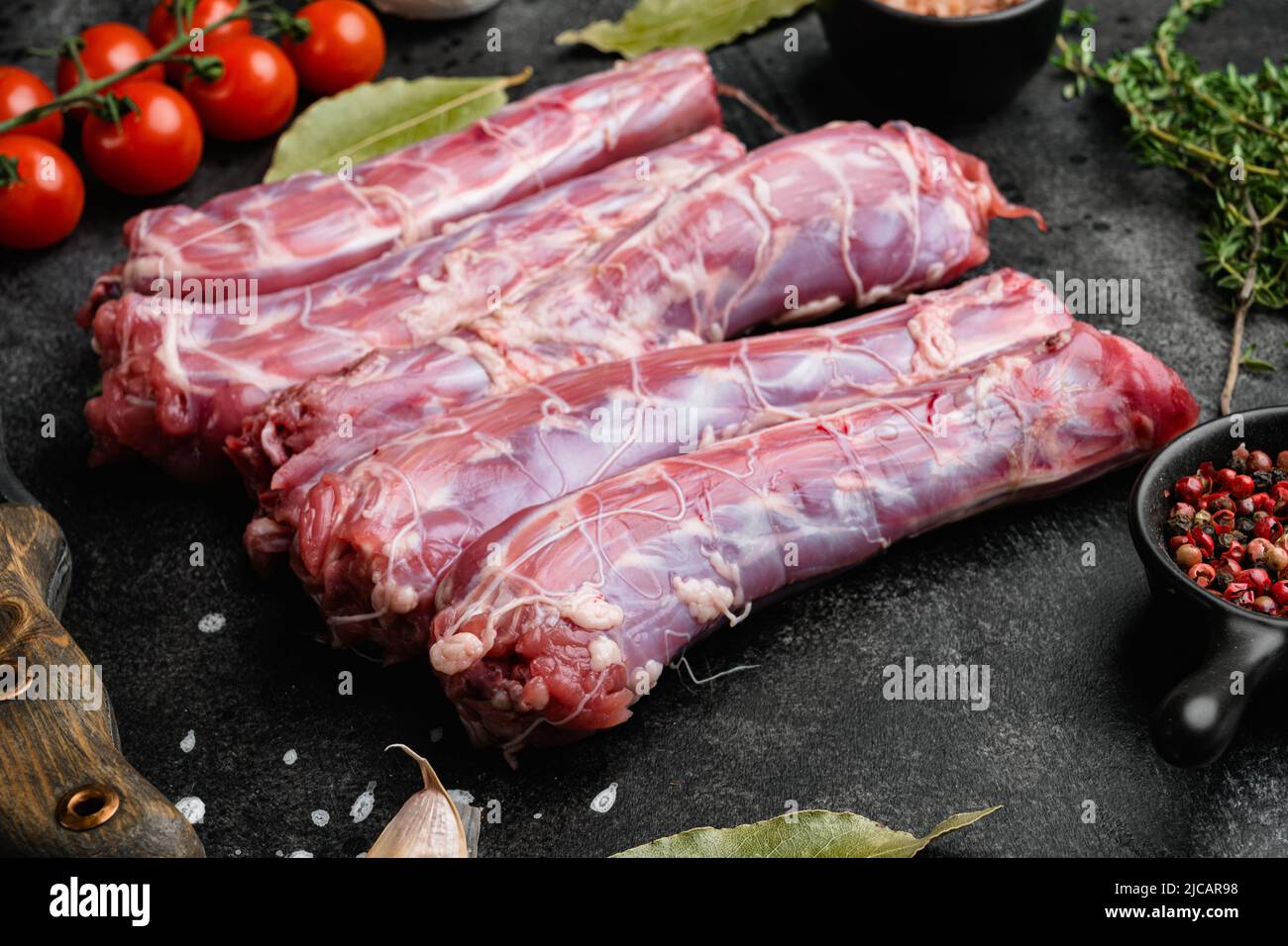 Los giblets de pollo de ave se molían en el conjunto de estómagos