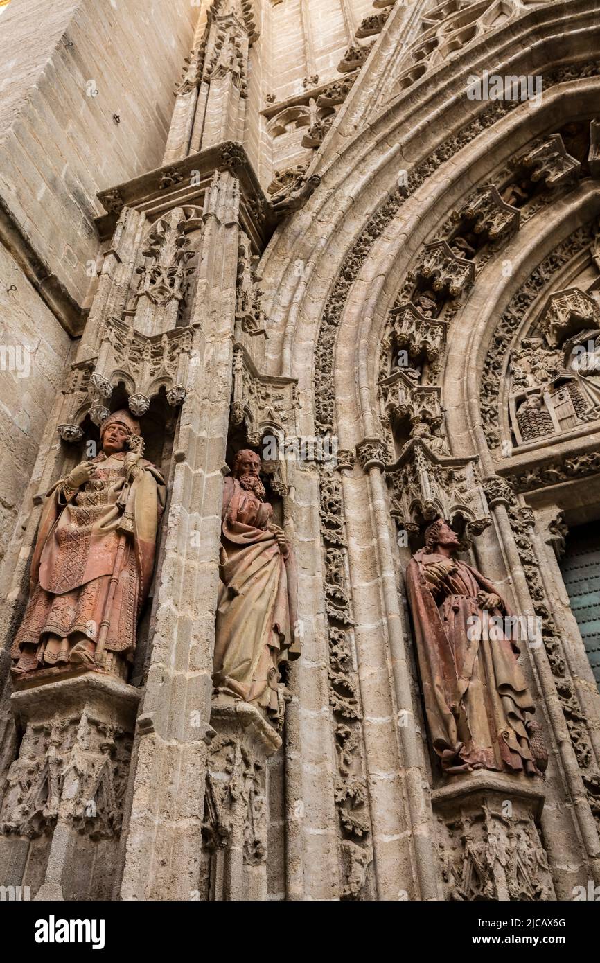 La Giralda es la Catedral de Sevilla, España Foto de stock