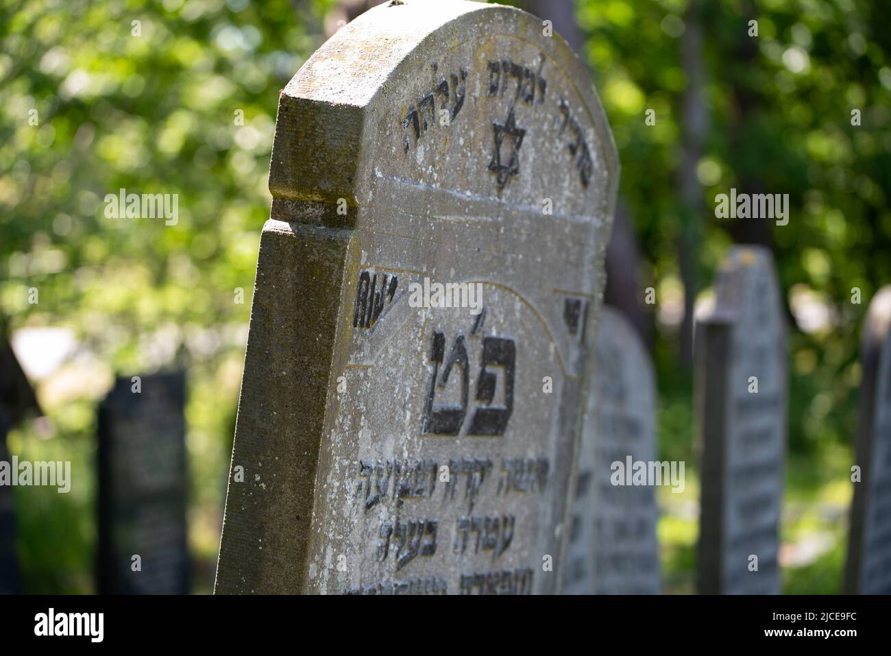 Den Helder, Países Bajos, junio de 2022. Antiguas tumbas judías en