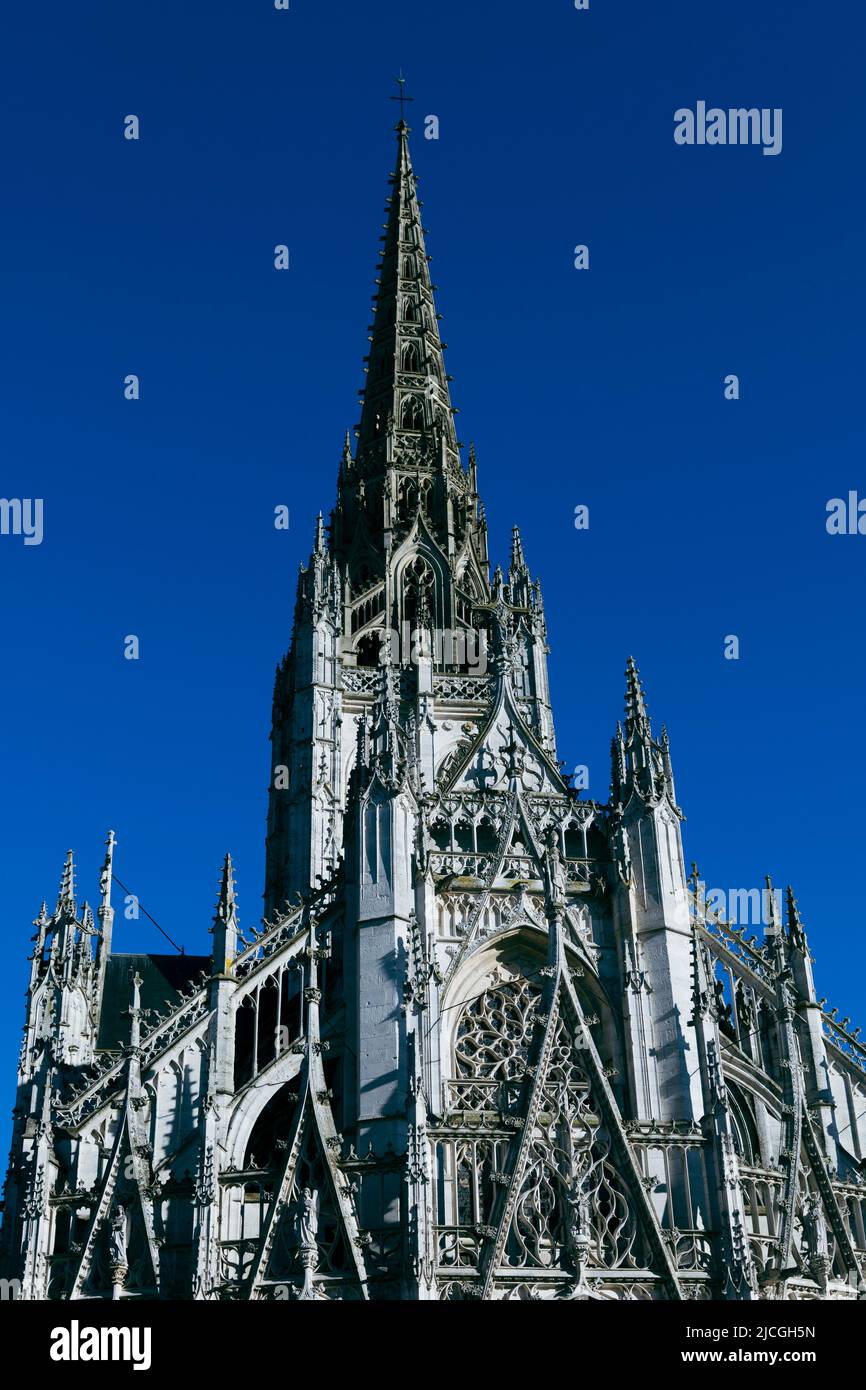 Iglesia de Saint-Maclou (Église Saint-Maclou) en Rouen, Alta Normandía, Francia Foto de stock