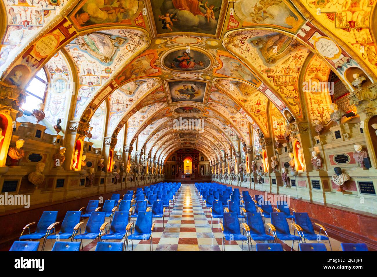 Múnich, Alemania - 07 de julio de 2021: Interior del Museo de la Residencia de Múnich. Munchen Residenz es el antiguo palacio real de Munich, Alemania. Foto de stock