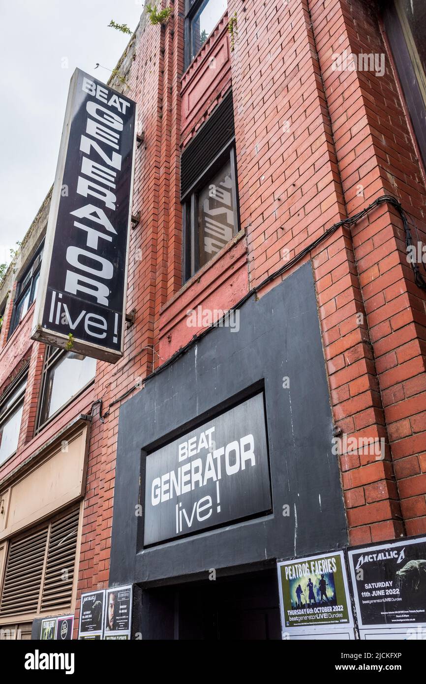 Beat Generator Live Nightclub y lugar en Dundee Escocia. Local de música en directo en el centro de la ciudad de Dundee. Foto de stock