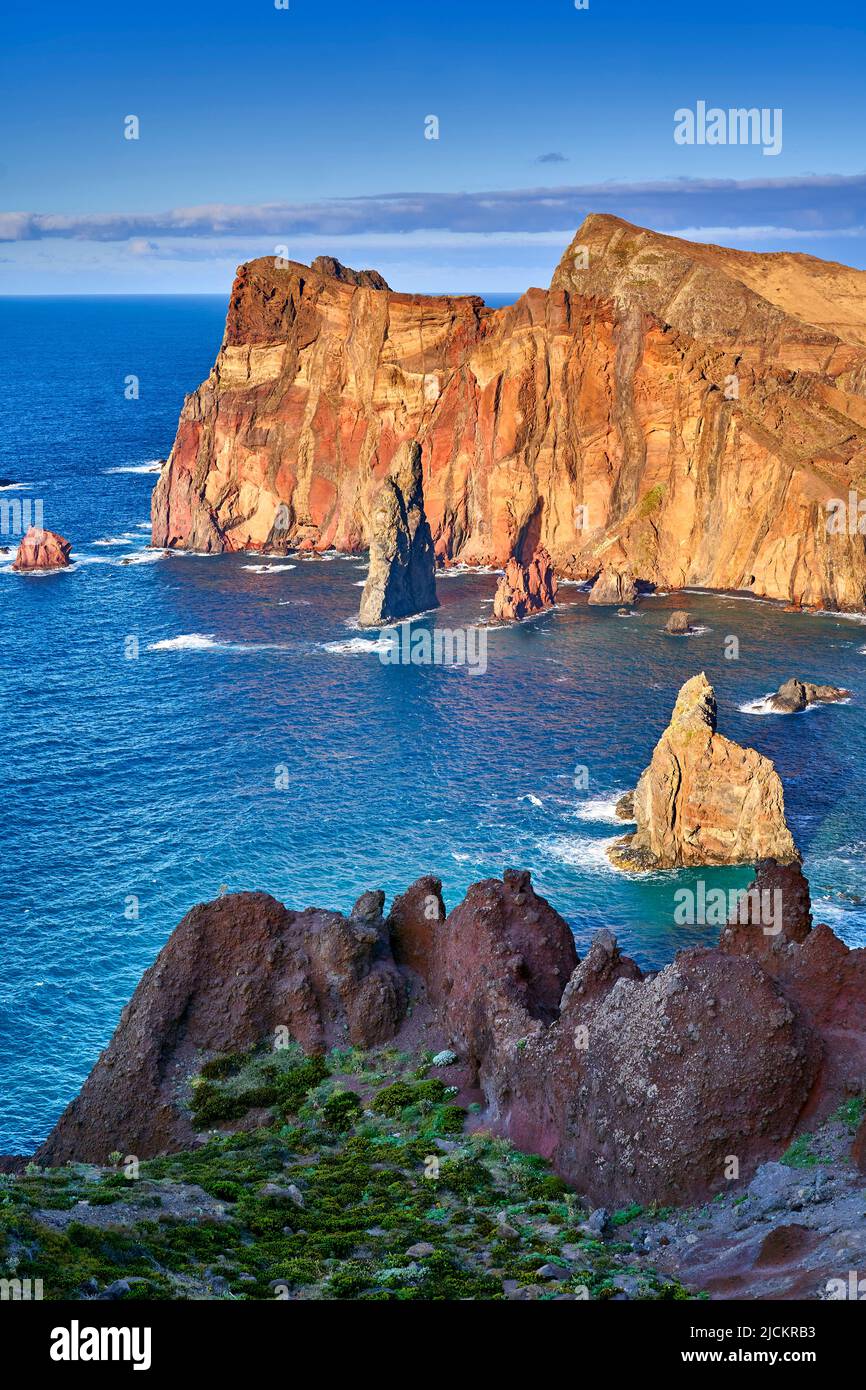 Península de Ponta Sao Lourenco, Isla de Madeira, Portugal Foto de stock