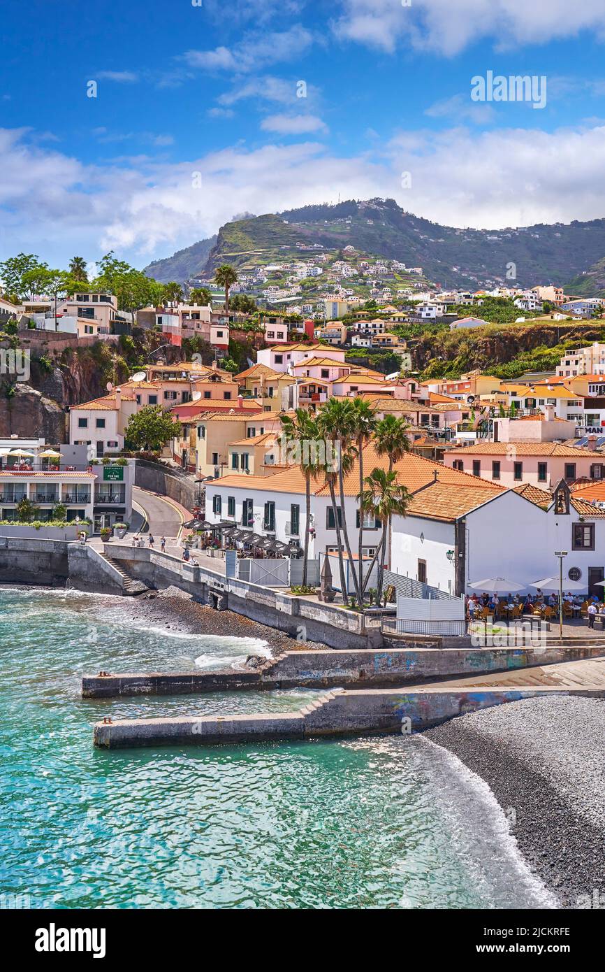 Pueblo Pesquero de Camara de Lobos, la isla de Madeira, Portugal Foto de stock