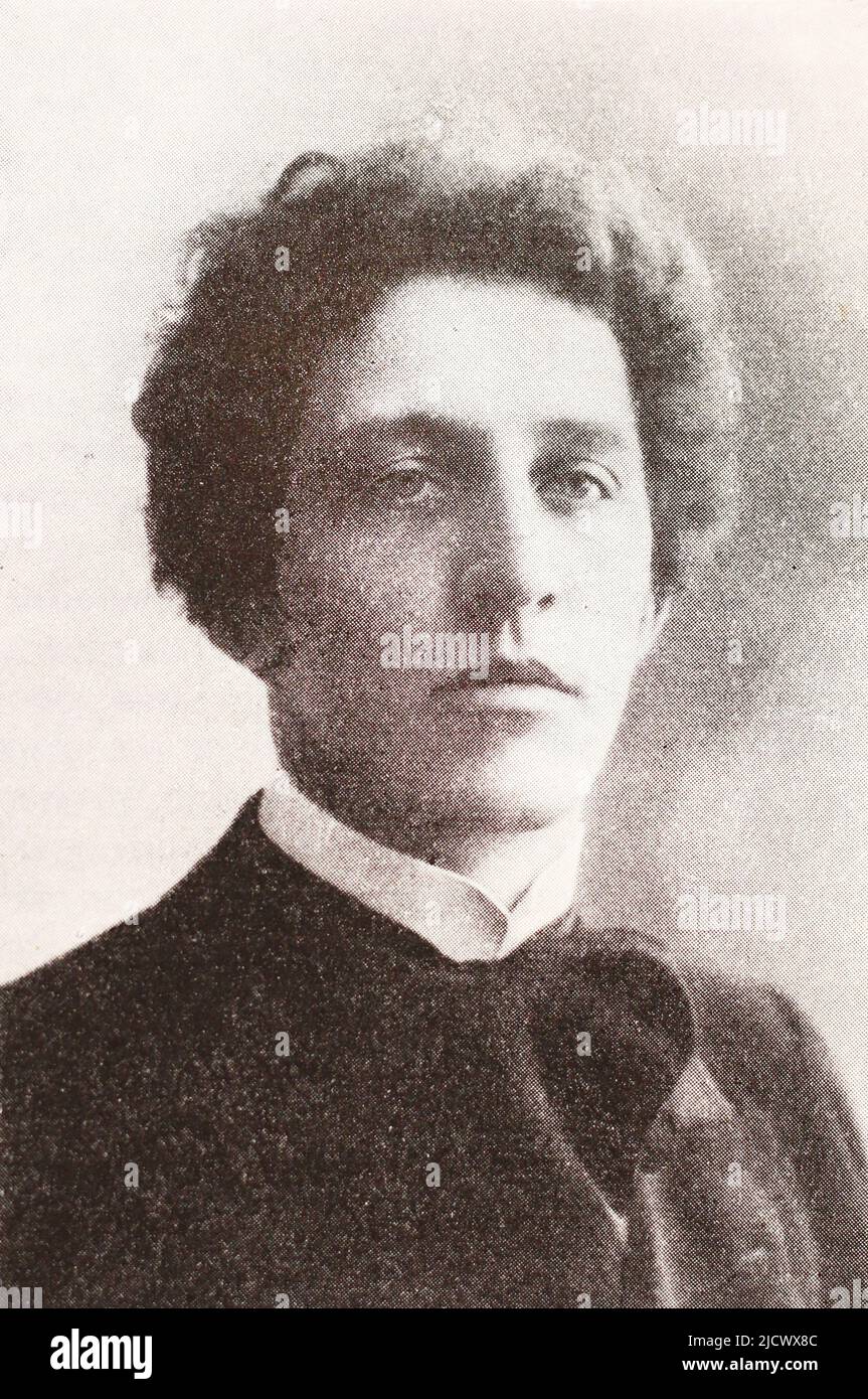 Alexander Blok. Foto de 1907. Foto de stock