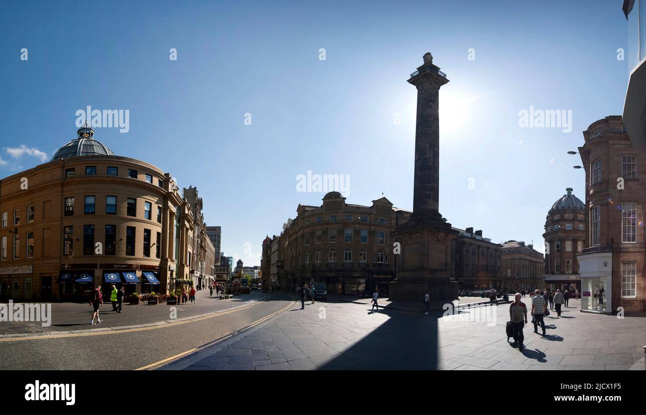 Monumento de Grey, Newcastle-upon-Tyne Foto de stock
