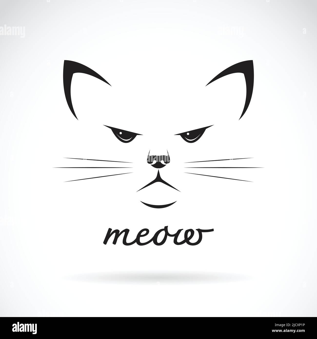 Vector la imagen de una cara de gato Imágenes vectoriales de stock - Alamy