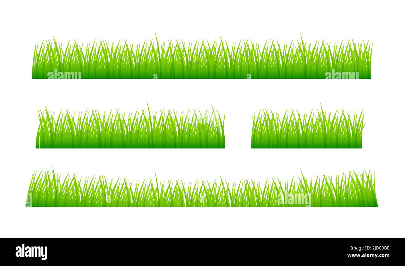 Ilustración verde acuarela. 3d fondo vectorial. Icono de vector aislado. 3d césped para el diseño de banners. Ilustración del Vector