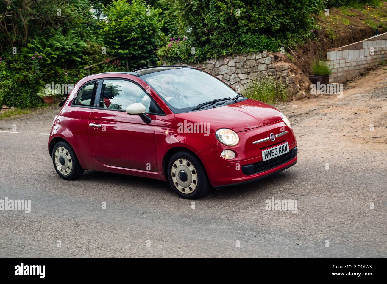 Exposición de coches clásicos en el Festival de Escascarriers de East Budleigh Village. Foto de stock
