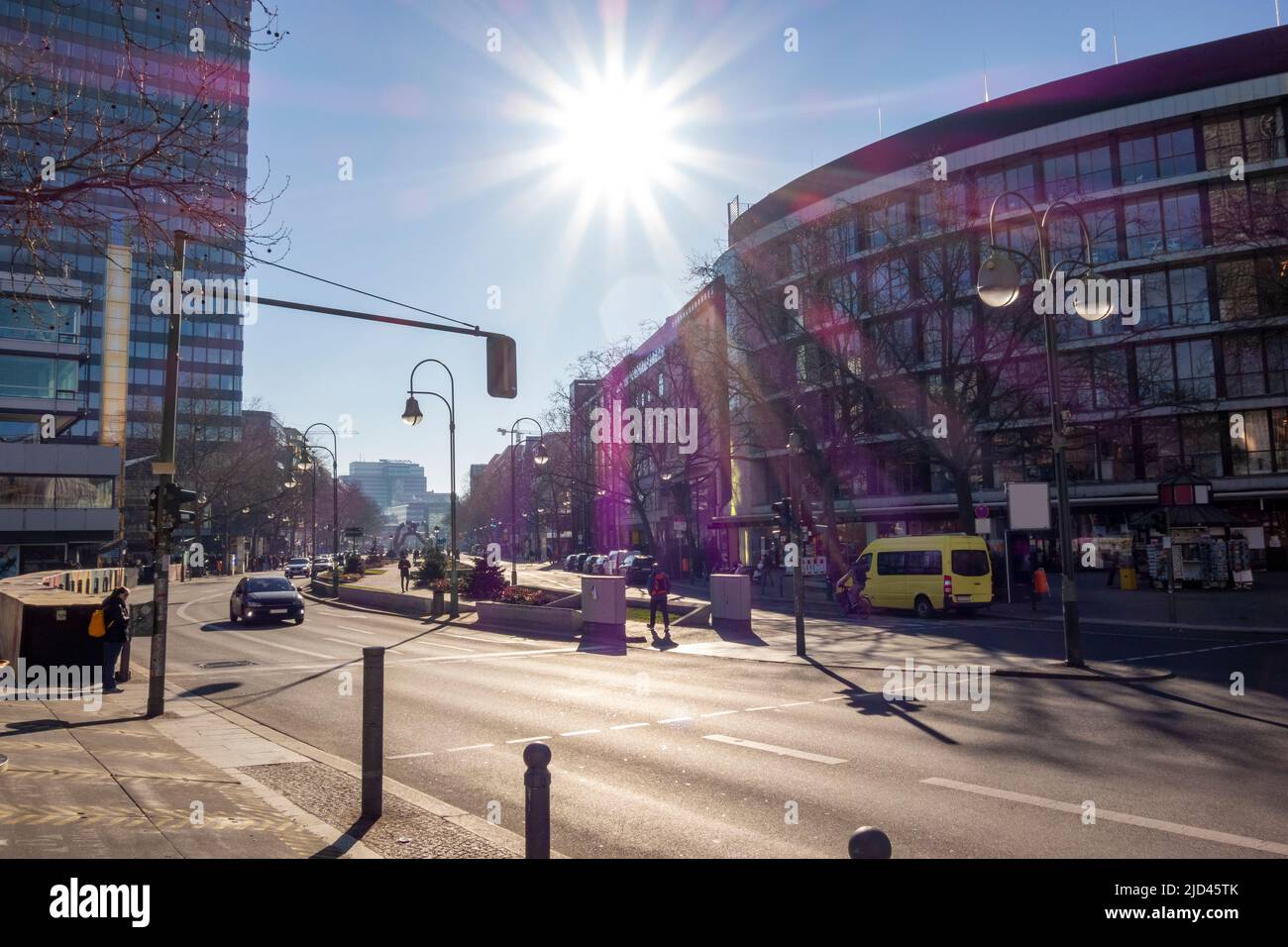 La impresión soleada de Berlín, la capital y la ciudad más grande de Alemania Foto de stock