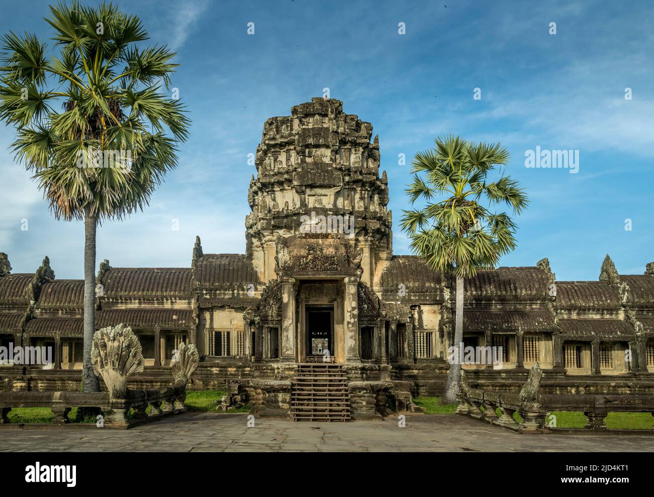 La entrada a Angor Wat, Siem Reap, Camboya Foto de stock