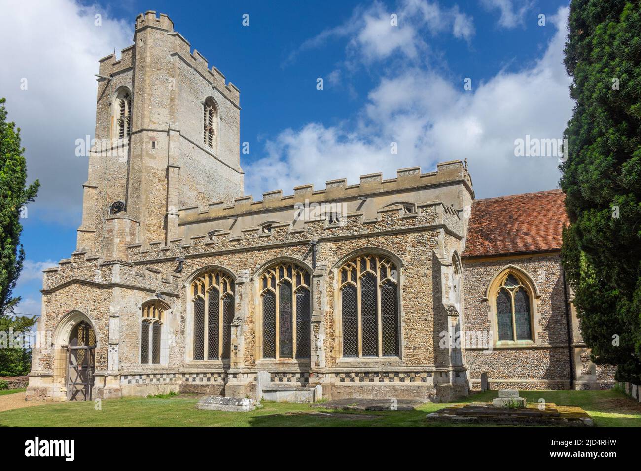 Inglaterra, Suffolk, Great Waldingfield, iglesia Foto de stock