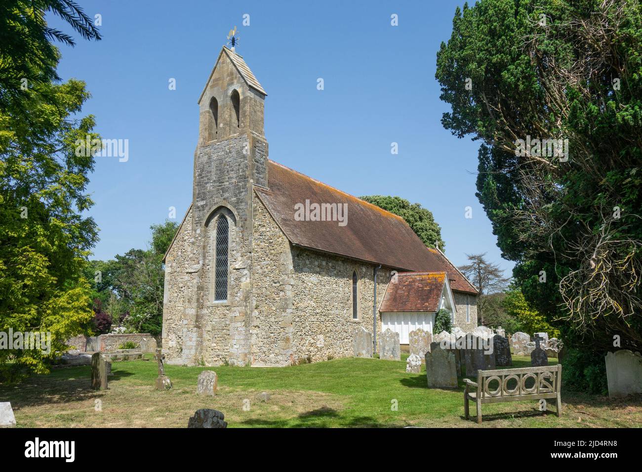 Inglaterra, Susses del Oeste, Iglesia de Chidham Foto de stock