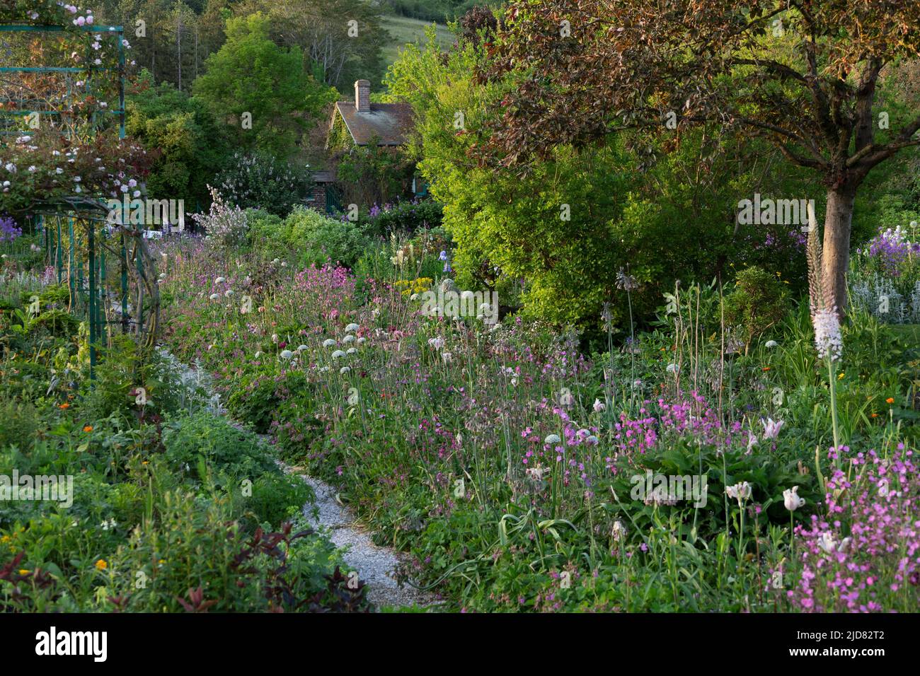 Jardín de Monet en Giverny, Eure, Normandía, Francia Foto de stock