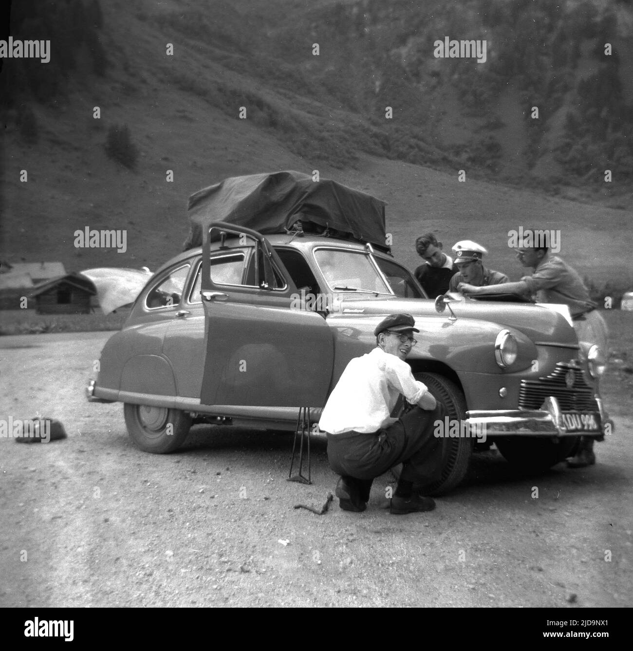 Techo del carro blanco Imágenes de stock en blanco y negro - Alamy