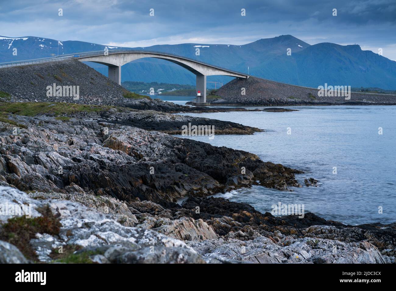 Carretera del Océano Atlántico, Noruega, Europa Foto de stock