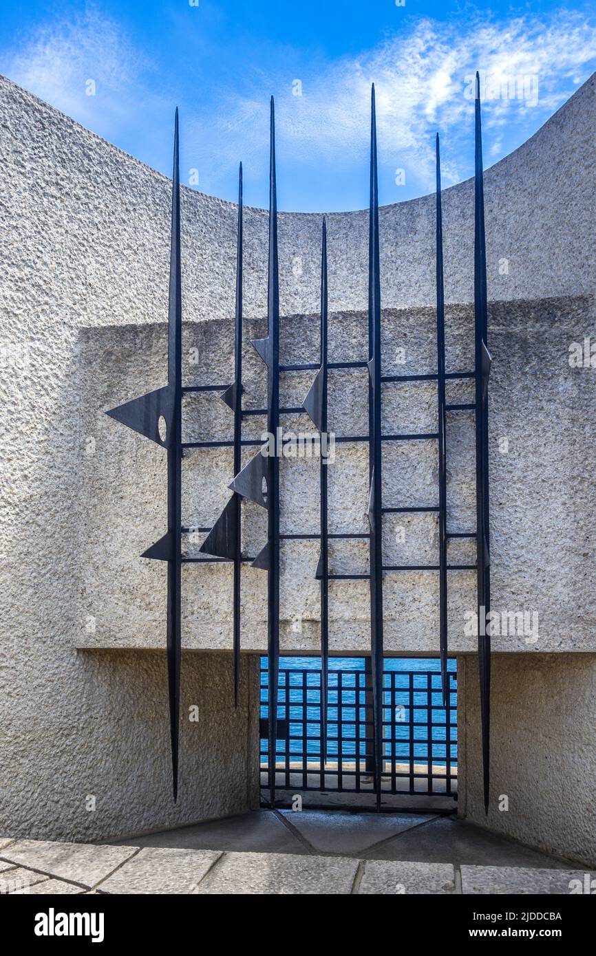 Monumento a los Mártires de Deportación en la Ile de la Cité, París, Francia. Foto de stock